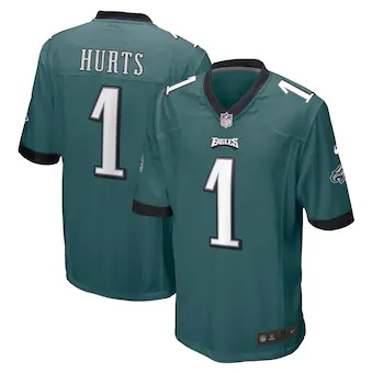 mens nike jalen hurts midnight green philadelphia eagles te